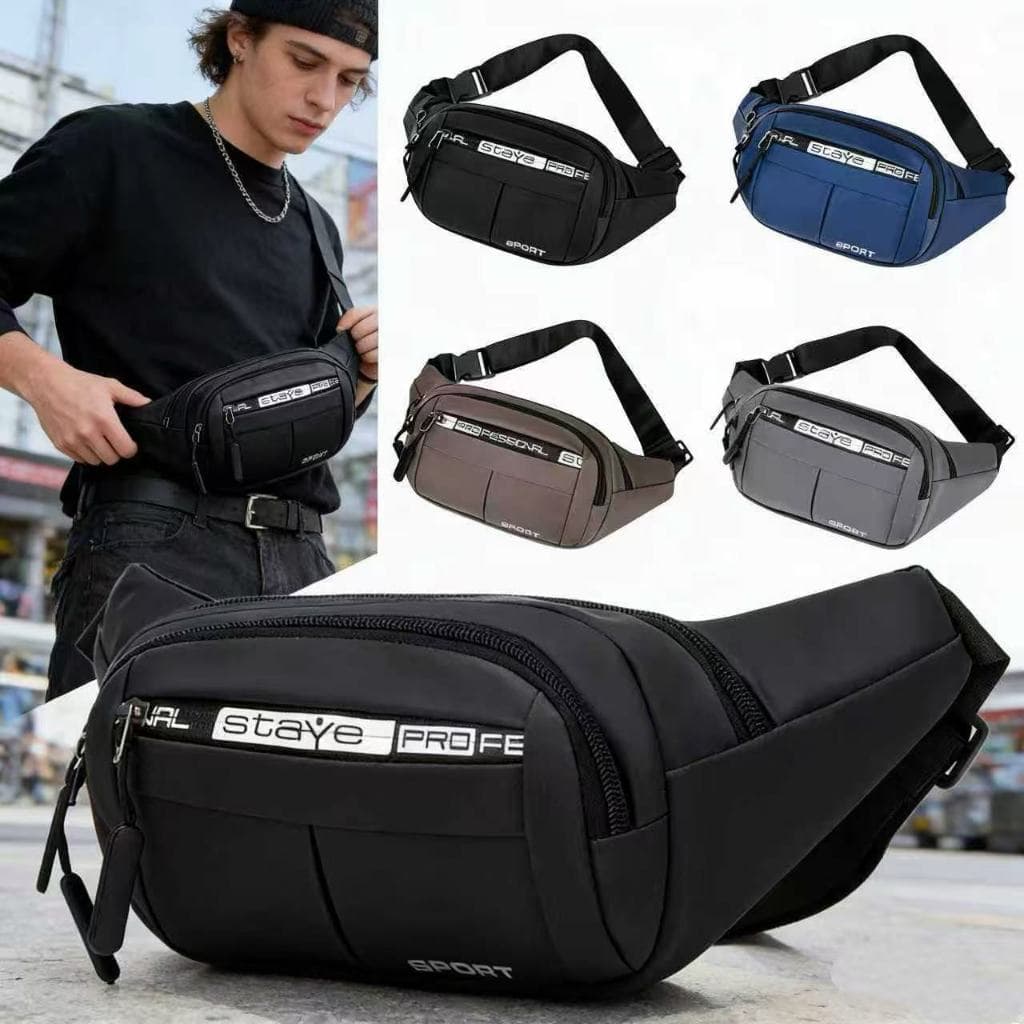 Bolsa de cintura masculina impermeável,Bolsa de cintura feminina elegante com alça de ombro ajustáve