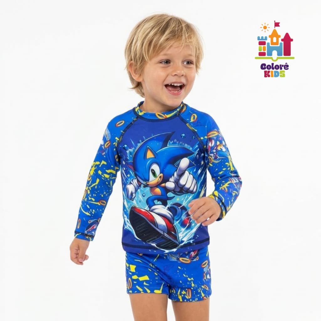 Conjunto UV Infantil Sonic Adventure