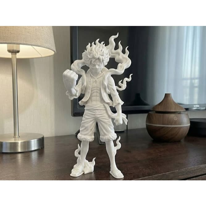 ☀️ Miniatura Luffy Gear 5 3D | Deus Sol Nika One Piece Colecionável