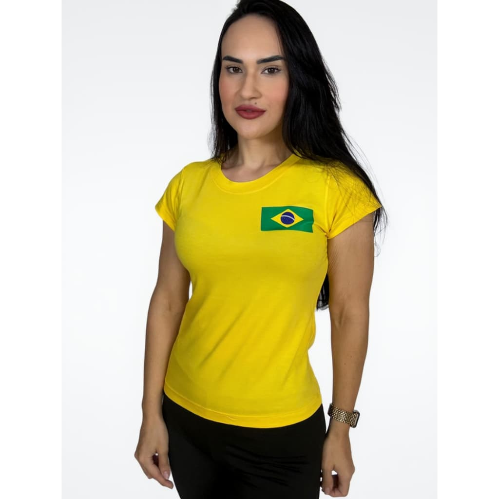Blusa feminina para copa do mundo 2026 estampa da bandeira, Até o tamanho G4, moda feminina casual