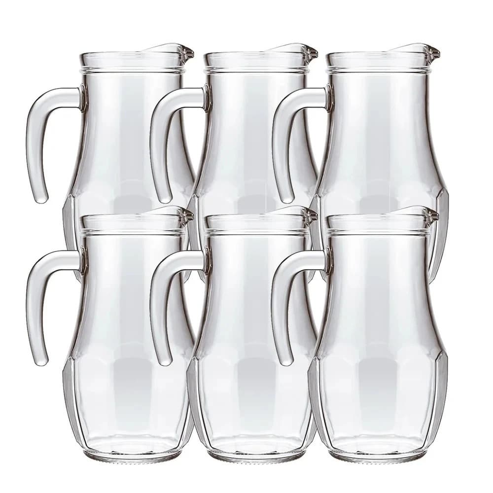 CONJUNTO  JARRA DE SUCO DE VIDRO TANGO 750ML AGUA  SUCO NADIR C/2 /4 /6