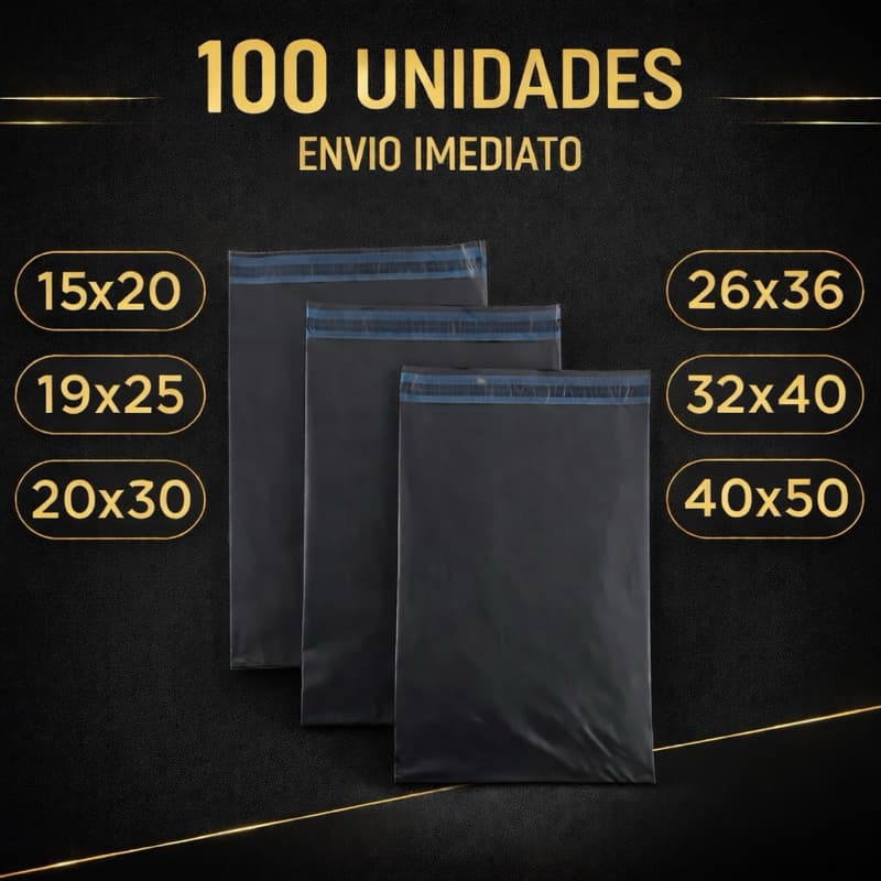 Envelope de Envio  Kit 100 Unidades Saco E-commerce  Inviolável 15x20 19x25 20x30 26x36 32x40 40x50
