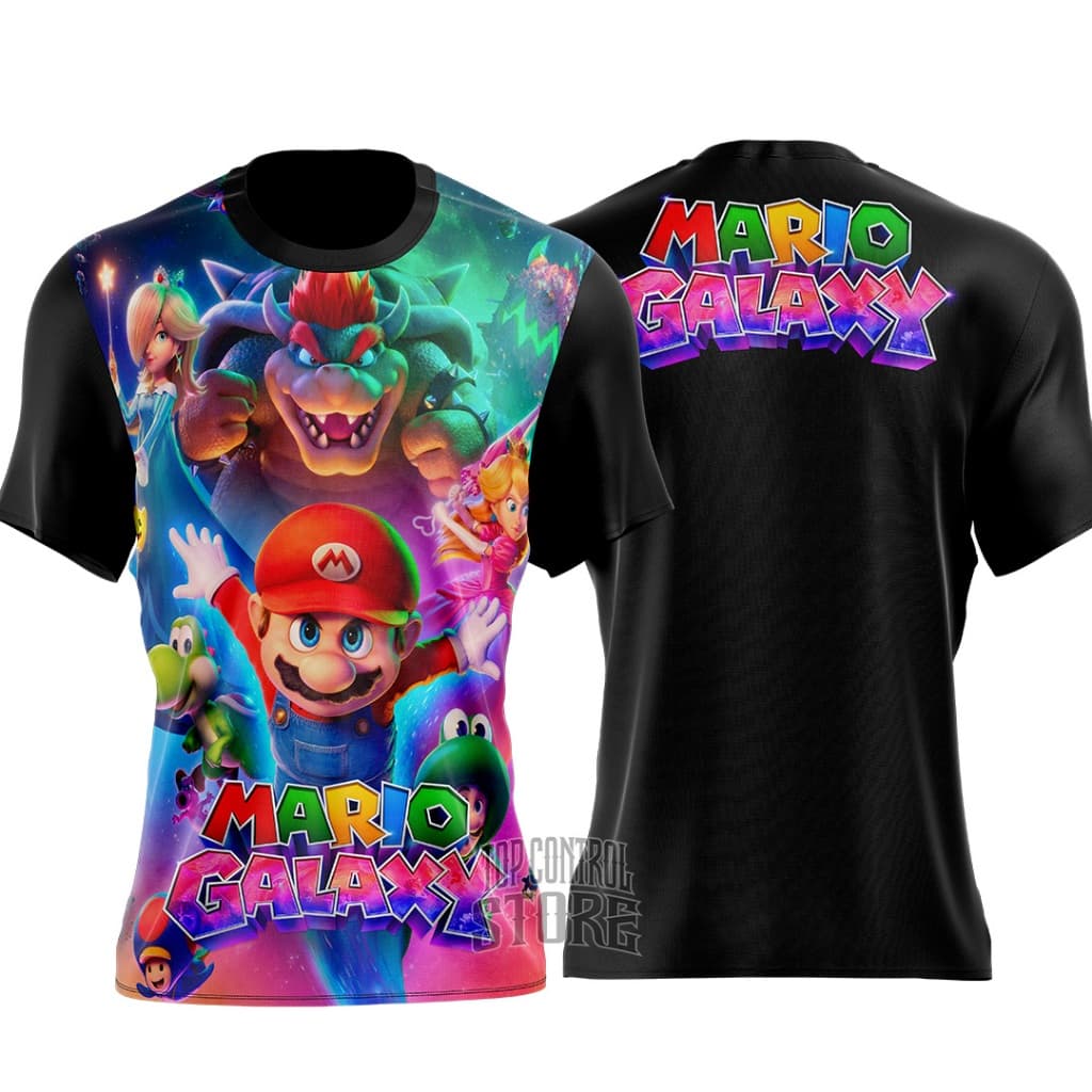Camiseta Personalizada Mario Galaxy The Movie