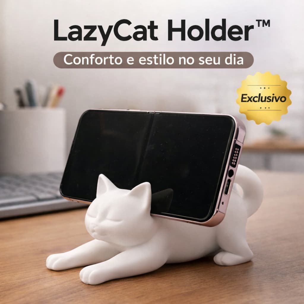 Suporte de Celular Gato Envio Rápido Suporte de mesa Suporte de Celular Gato Preguiça Apoio Celular