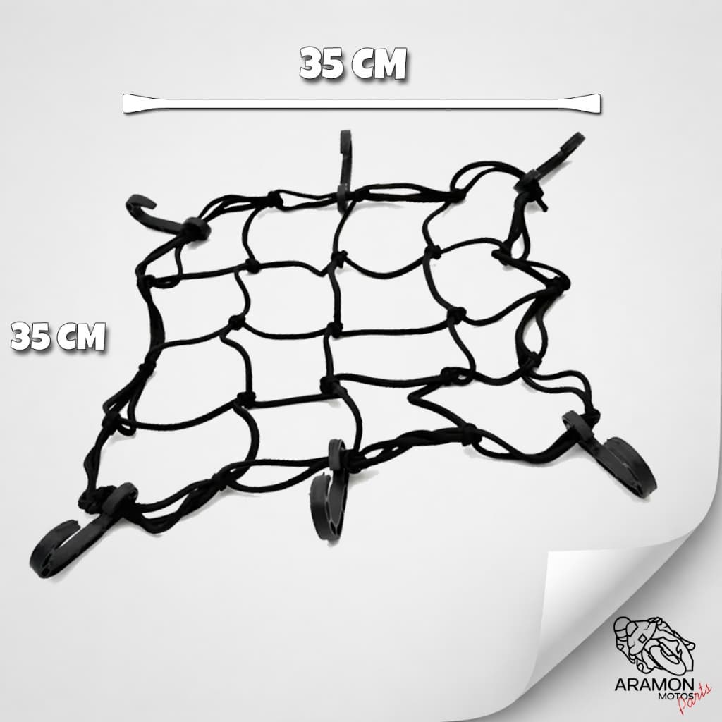 Rede Elastica Aranha Moto Capacete 35 cm Bagageiro Baú