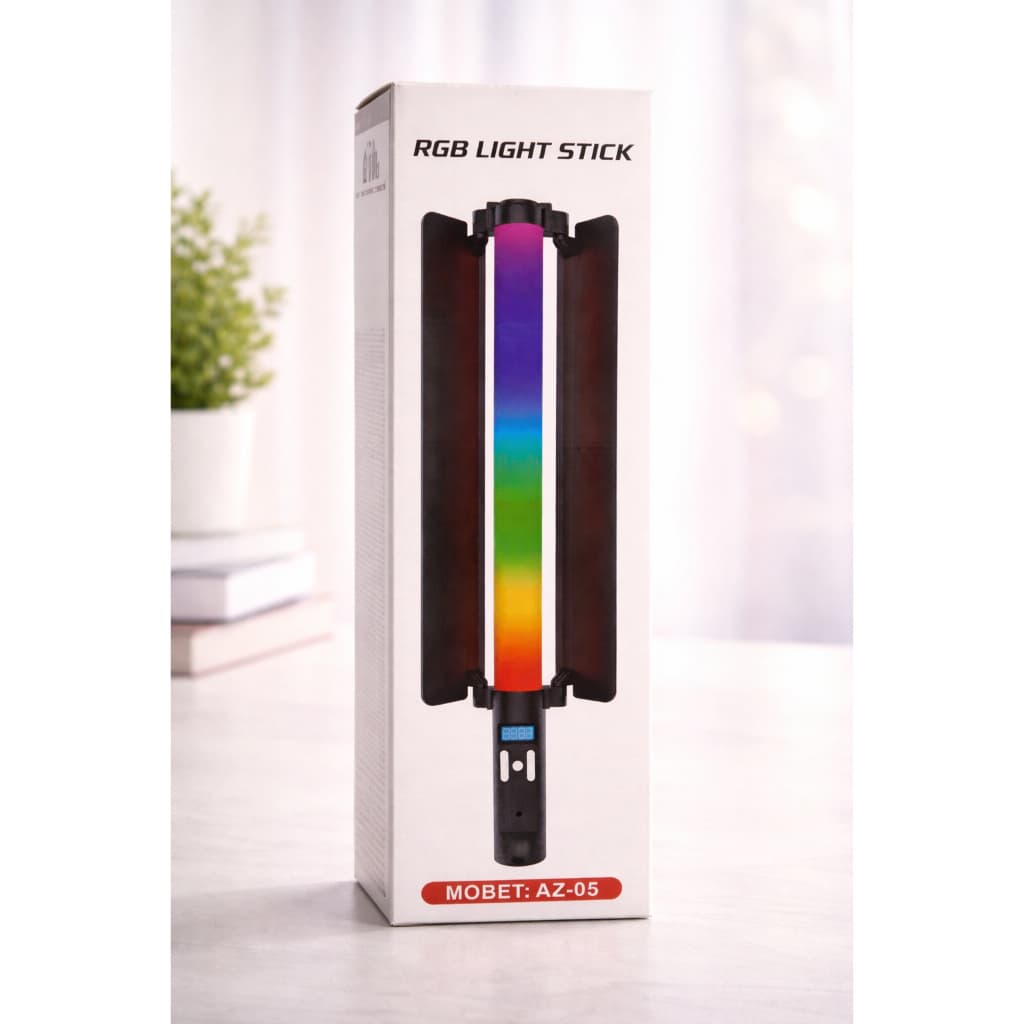 Bastão de Luz LED AZ-05  para Fotografia Colorido RGB Light Stick Portátil com Controle