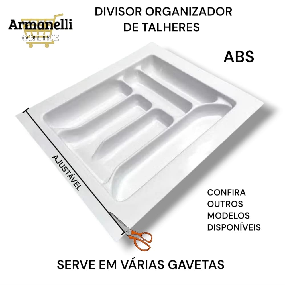 Divisor/separador De Talheres Organizador De Gavetas DT-01/DT-02/DT-07/DT-11/DT-19/DT-40
