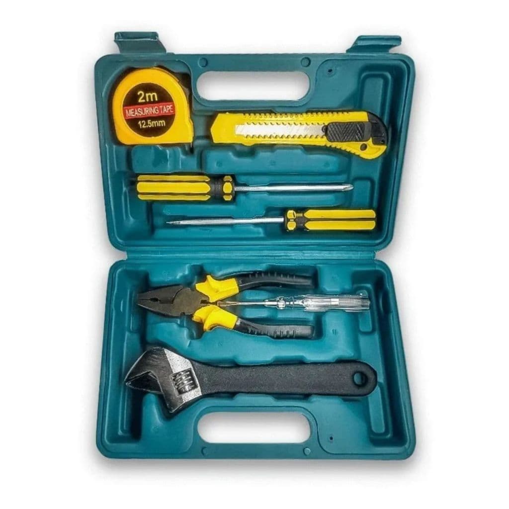 Kit Maleta Ferramenta Manuais 8 Peças Phillips Fenda Alicate