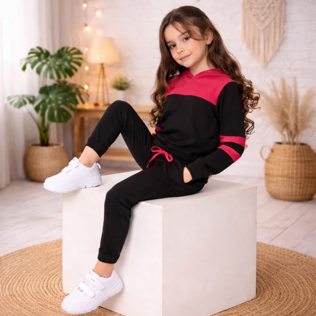 Conjunto Infantil Menina-Moletom Quentinho e Moderno 4 ao 14 anos