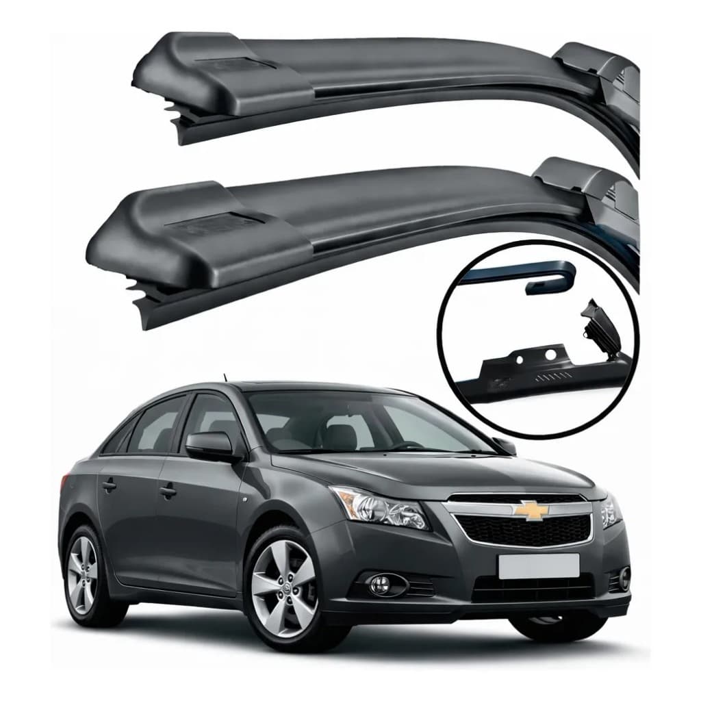 Par Palhetas Limpador de Parabrisa Silicone Chuva Cruze 1,8 2012 2013 2014 2015 2016