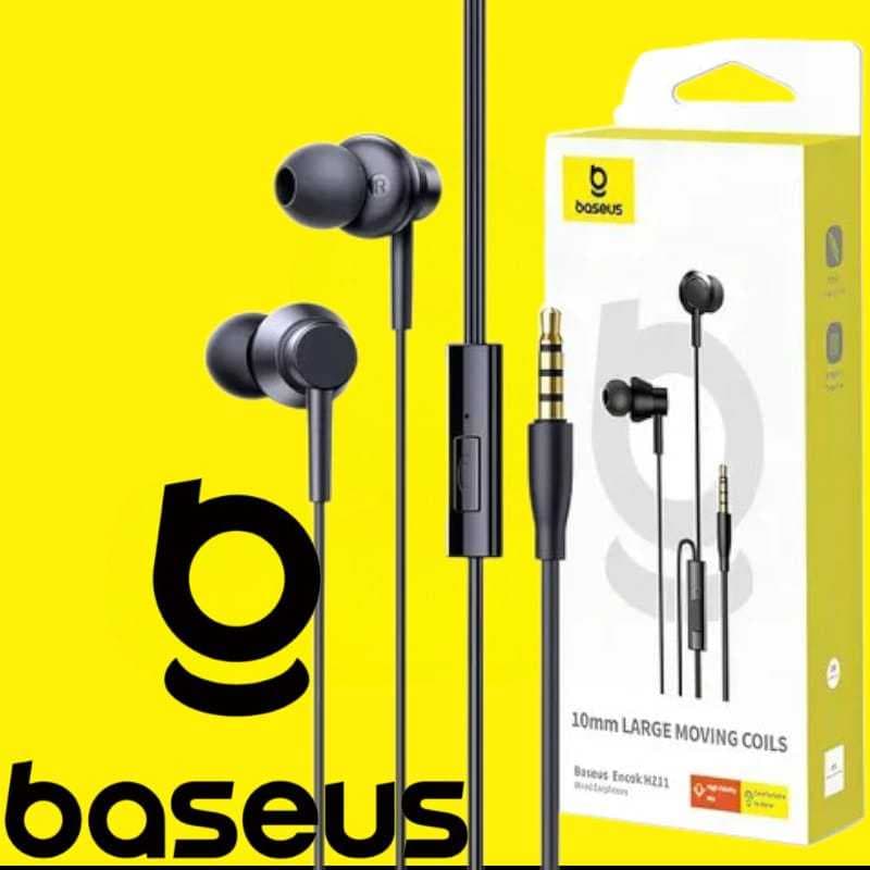 Fone de Ouvido com Fio Intra-auricular com Microfone - Baseus HZ11 P2 3.5mm Original
