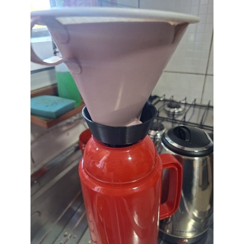 Funil Adaptador Suporte para Coador de Café para garrafa térmica. "Coador não acompanha"