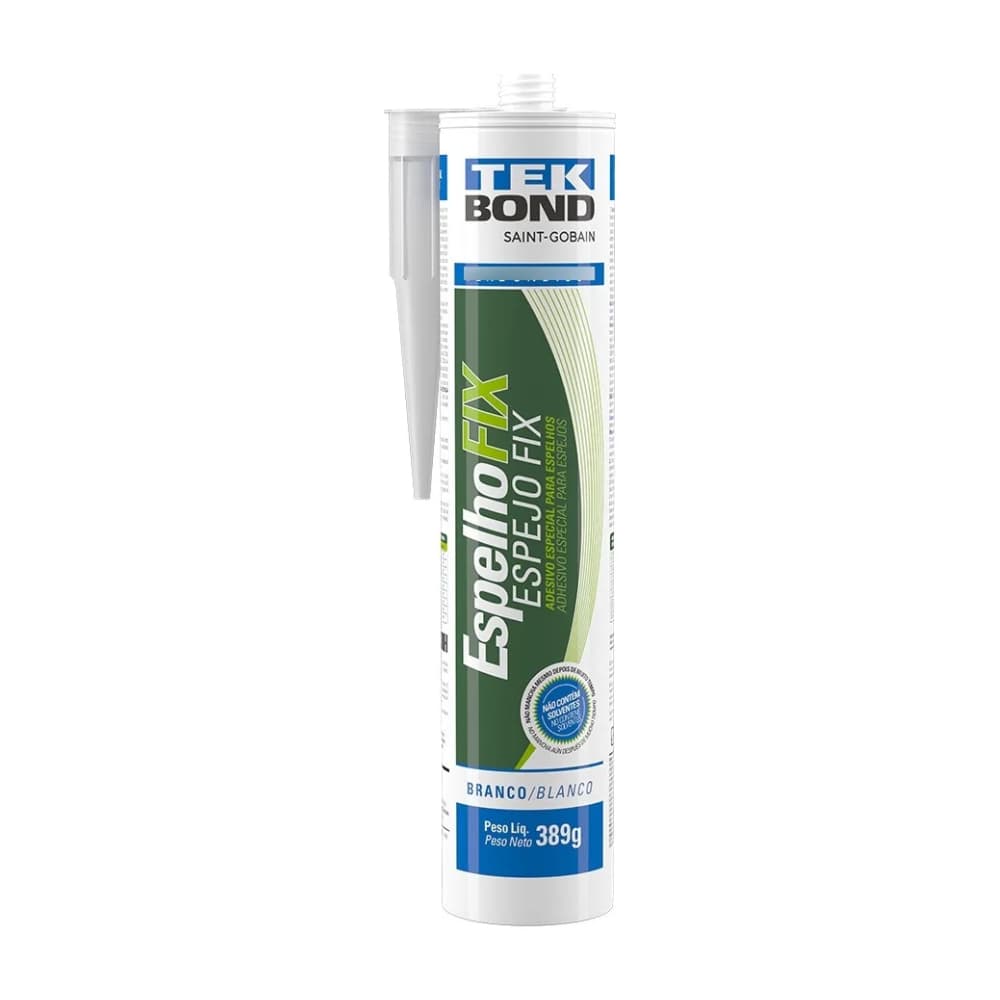 Cola Tudo Adesivo Fixa Espelho Vidro Metal Pvc 389g Tekbond