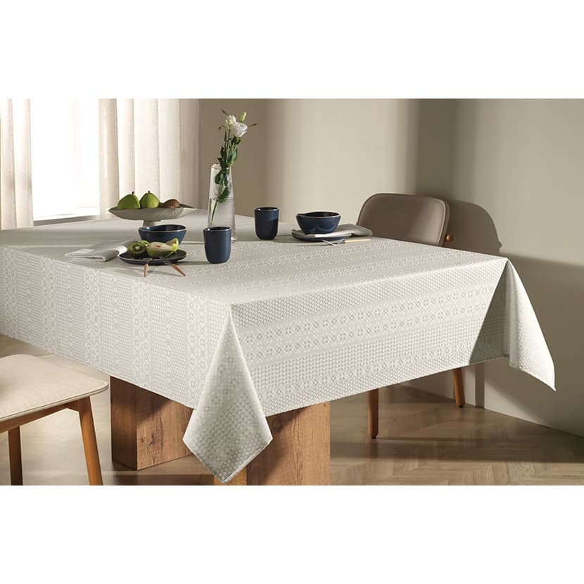 Toalha de mesa Karsten Sempre Limpa Artemis 6 lugares retangular
