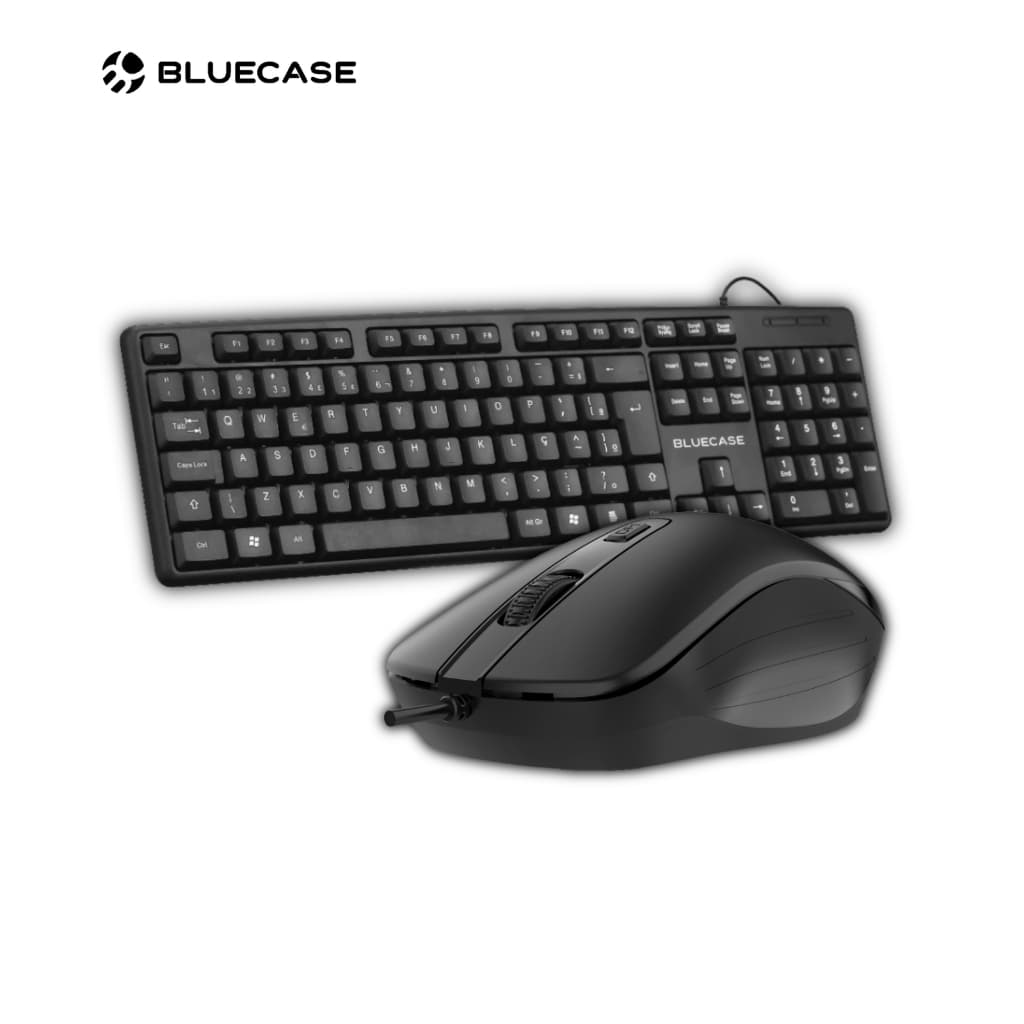 KIT MOUSE BM111B E TECLADO BT101B C/ FIO BLUECASE