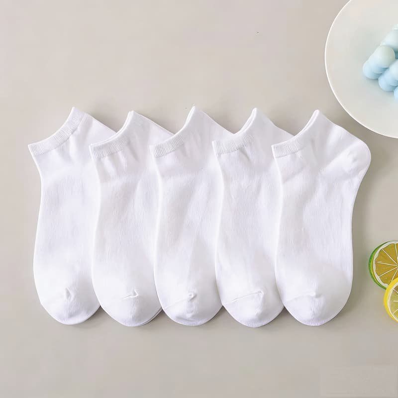 12 pares de meias feminina casuais versáteis brancas e preto tamanho 35-40