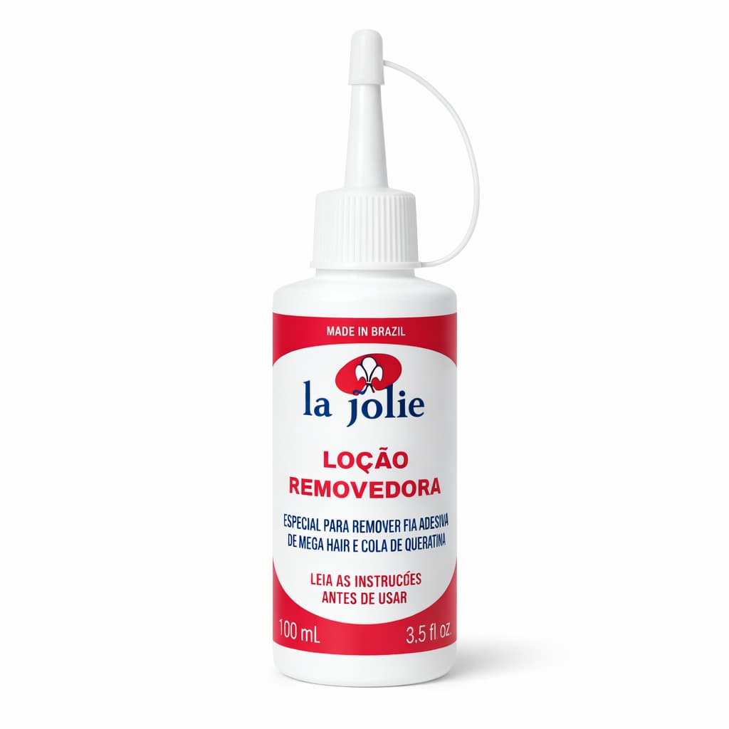Removedor La Jolie Original 100ml  De Mega Hair Queratina Fita Adesiva Cola Liquida - Envio Imediato