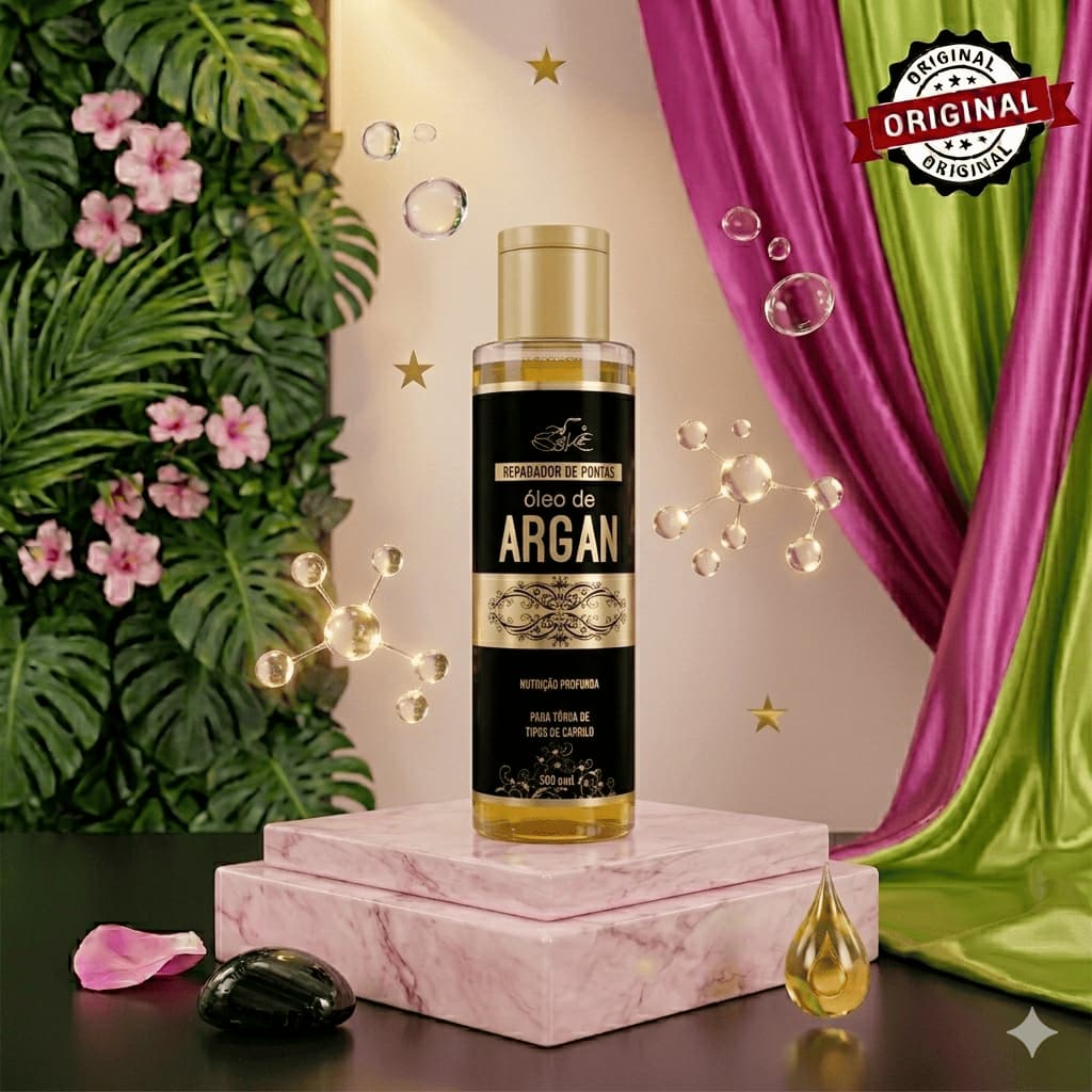 Reparador de Pontas Óleo de Argan 60ml BELKIT | Proteção térmica e fortalecimento