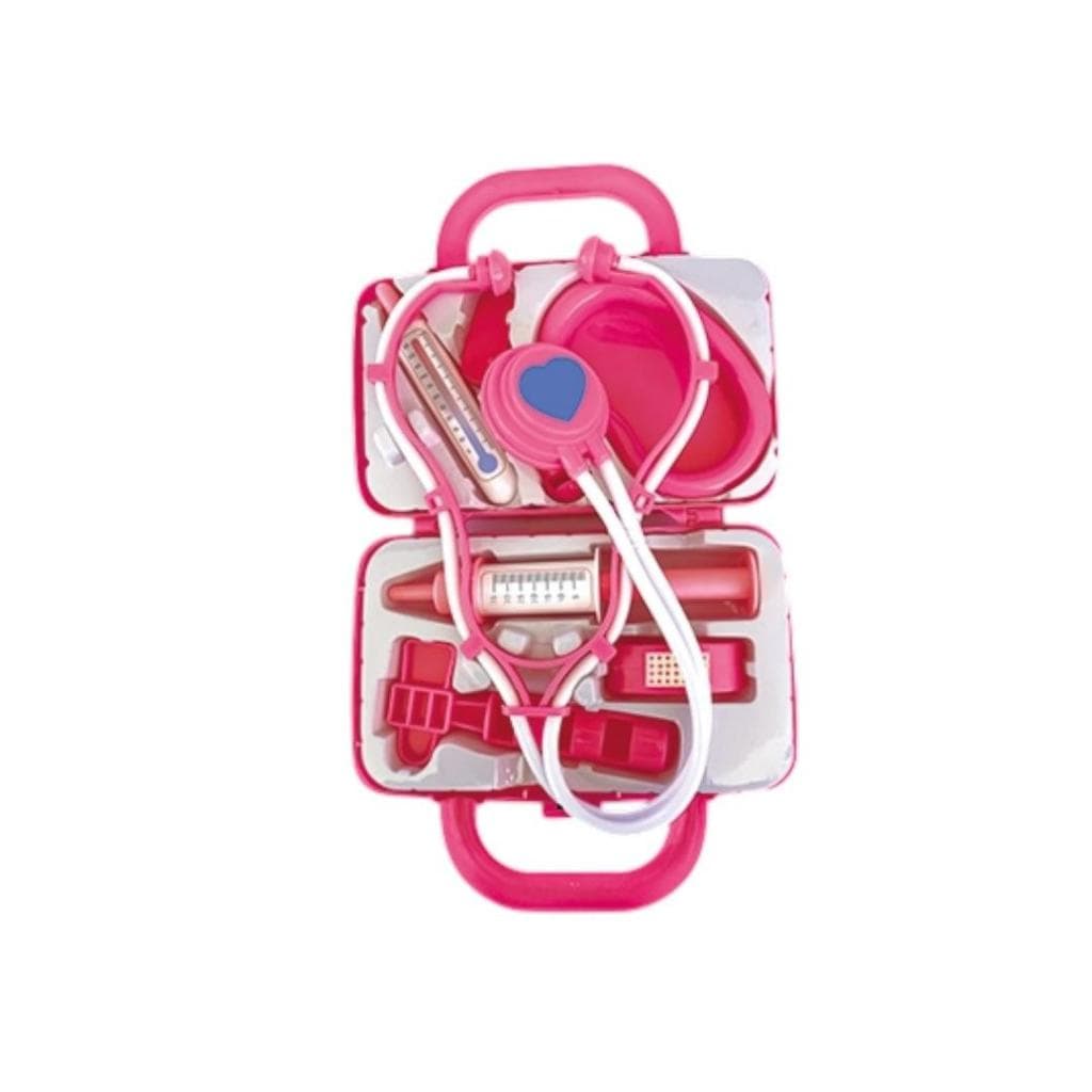 Maleta Médica Infantil Rosa Pica Pau 8 Peças Ref:811 Brinquedo Pica pau