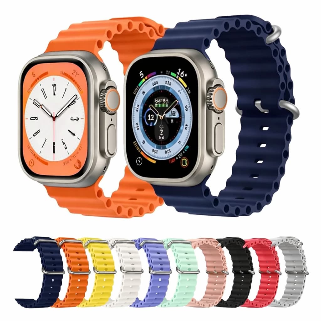 Pulseira Oceano para Smartwatch Microwear Apple Watch Universal Premium Ultra 39 a 41mm e 42 a 49mm