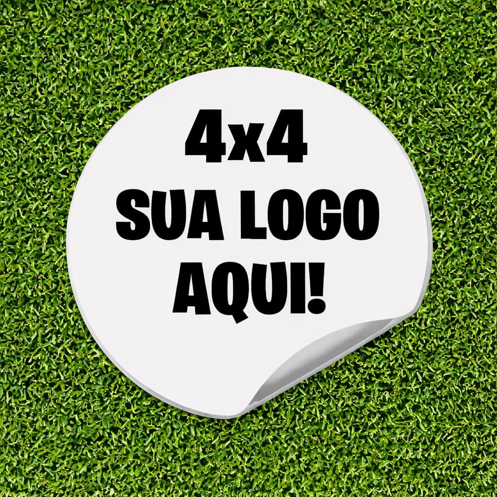 Adesivos Personalizados 4x4 cm Recorte Eletrônico Rótulos com Sua Logo ou Arte