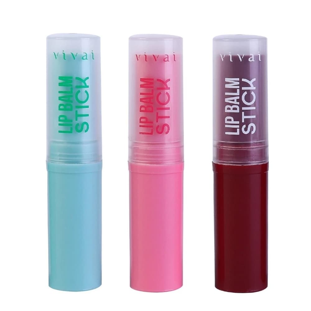Kit 3 Hidratante Labial Lip Balm – Hidratação Intensa para Lábios Ressecados  Proteção e Maciez