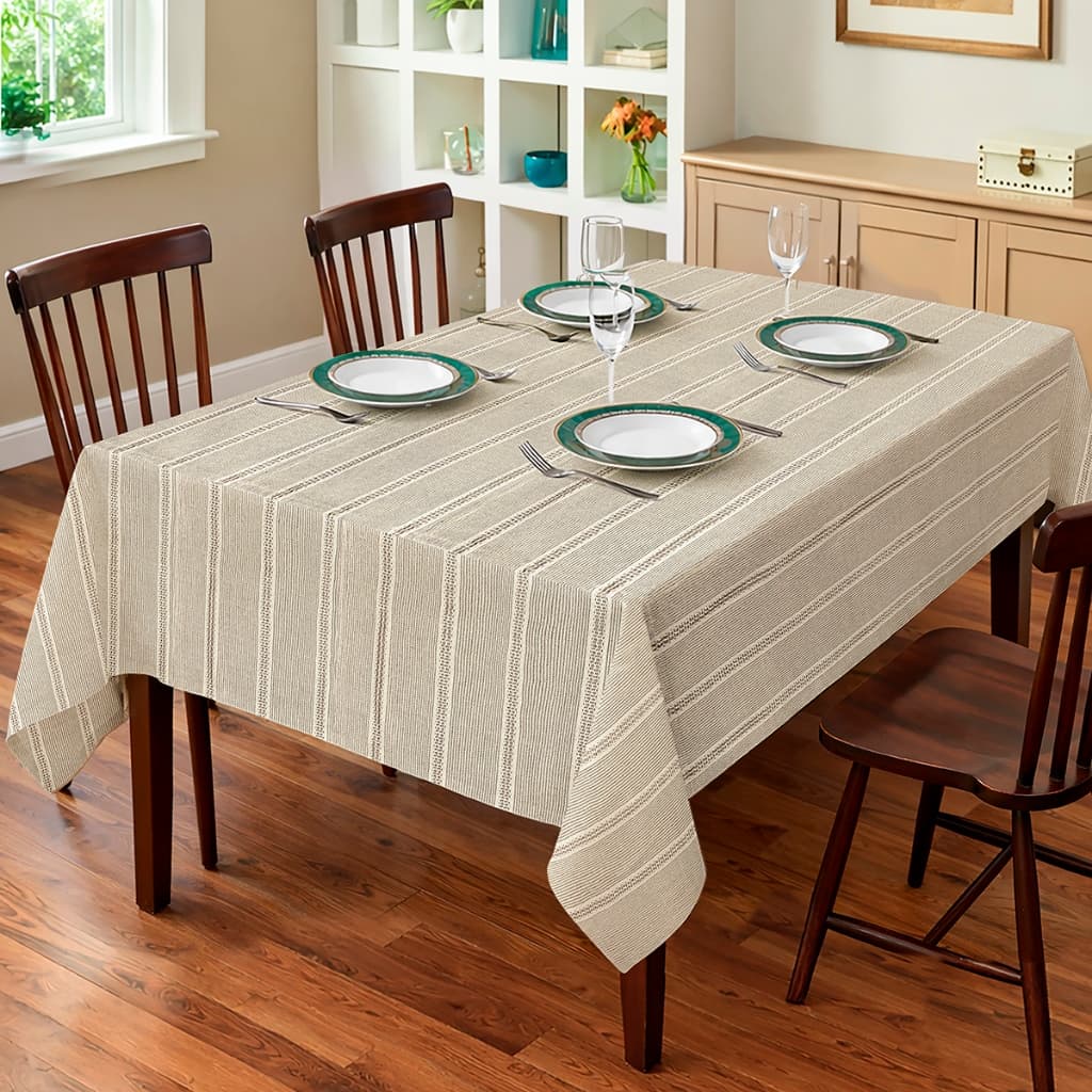 Toalha De Mesa 6 Lugares Retangular 1,50x2,20m Algodão Luxo