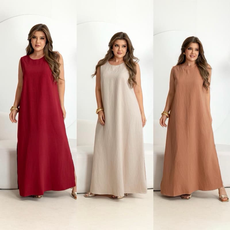 Vestido Longo Soltinho Elegante Premium Confortável Luxo Moda Evangélica Tendência🔥