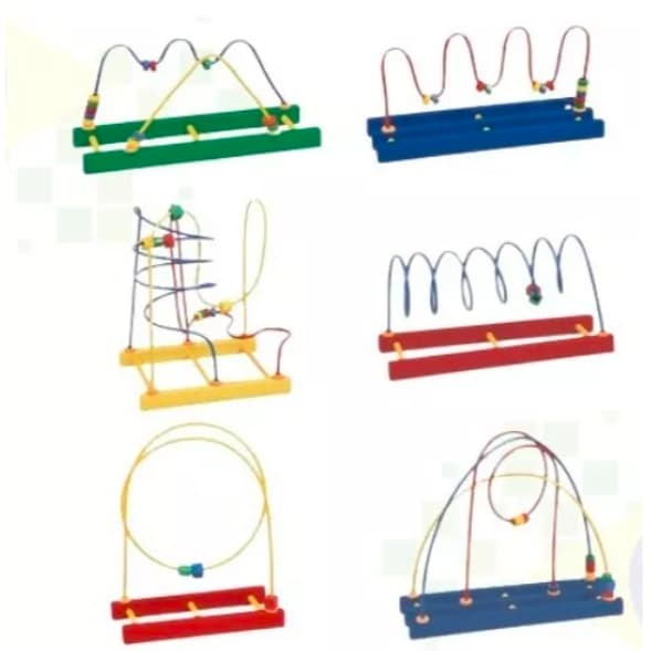 Aramado Educativo em Madeira Toy Trade Brinquedo de Coordenação Motora, Percepção Visual e Desenvolvimento Infantil