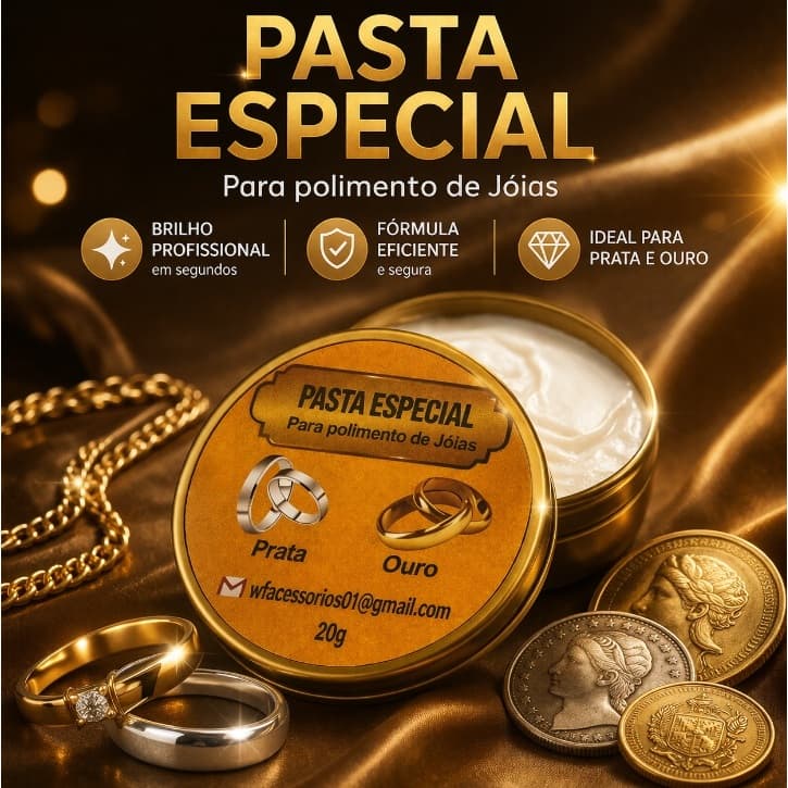 Pasta Especial Para Polimento de Alianças e Joias Lumina