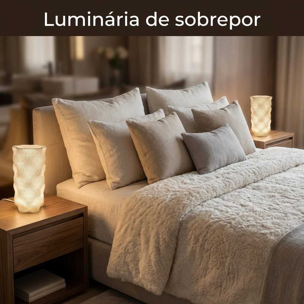Luminária Filó USB LED Luz Quente – Decorativa, Aconchegante e Pronta Entrega