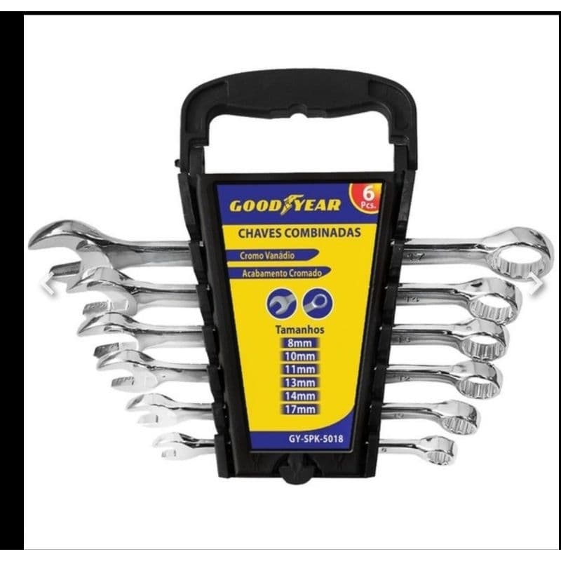 Jogo De Chave Combinada De 8 A 17 Mm Com 6 Peças - Goodyear