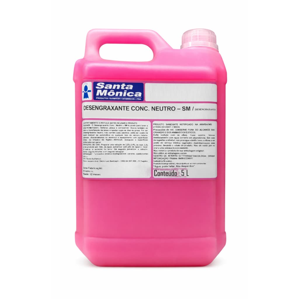 Desengraxante Neutro Limpeza Automotiva Super Concentrado 5l
