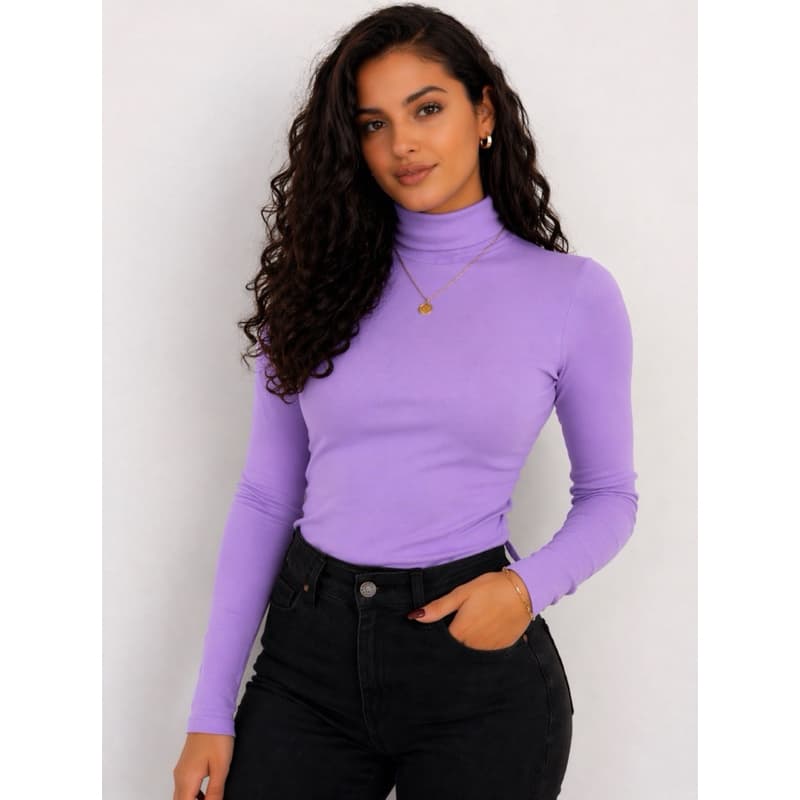 Segunda Pele Feminina Inverno Leve Blusa Justa Respirável Moda Frio Elegante