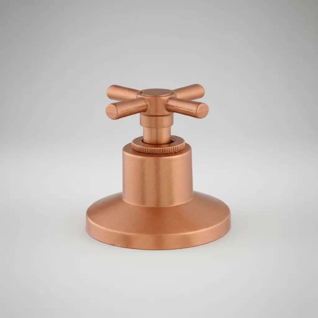 Acabamento Registro para Chuveiro Rose Padrão Deca Metal 16 Estrias 1/2 3/4 1"C31