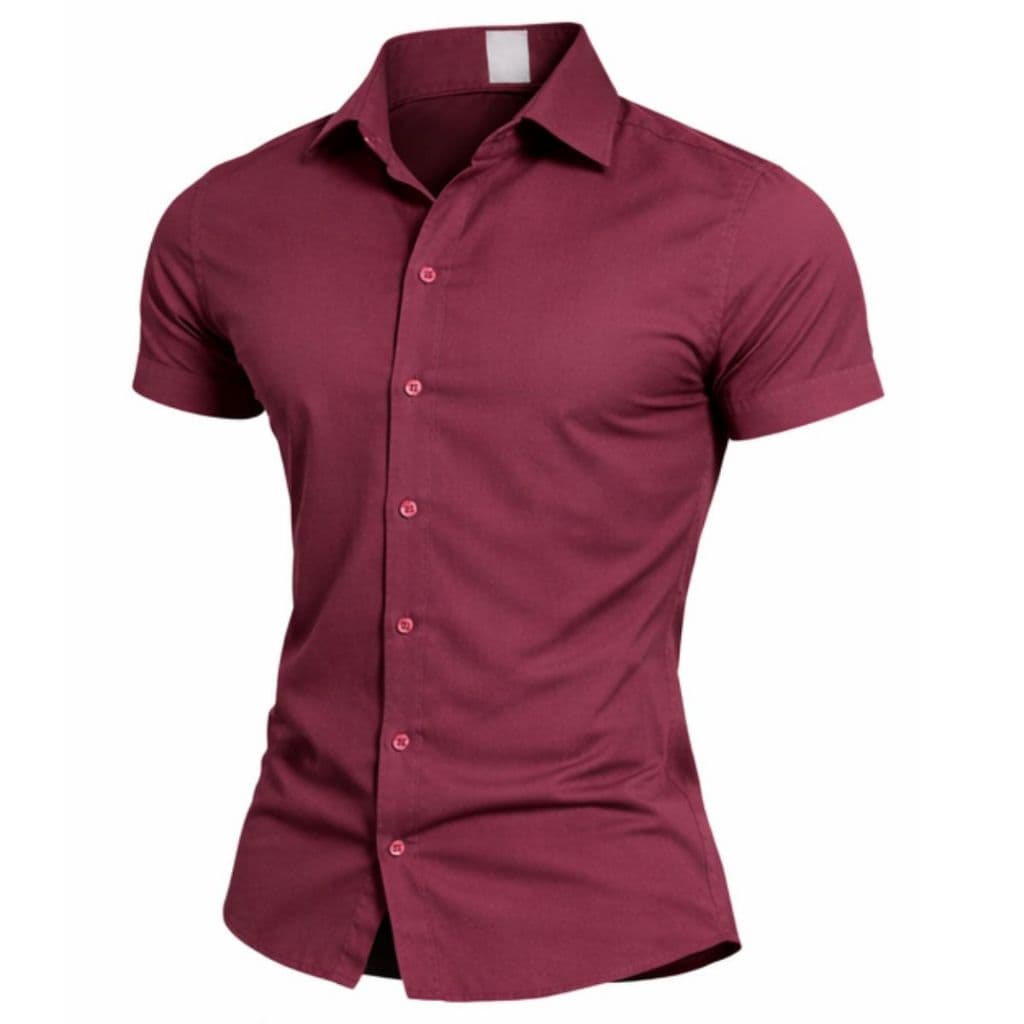 Camisa Masculina Não Amassa com Elastano Conforto Total