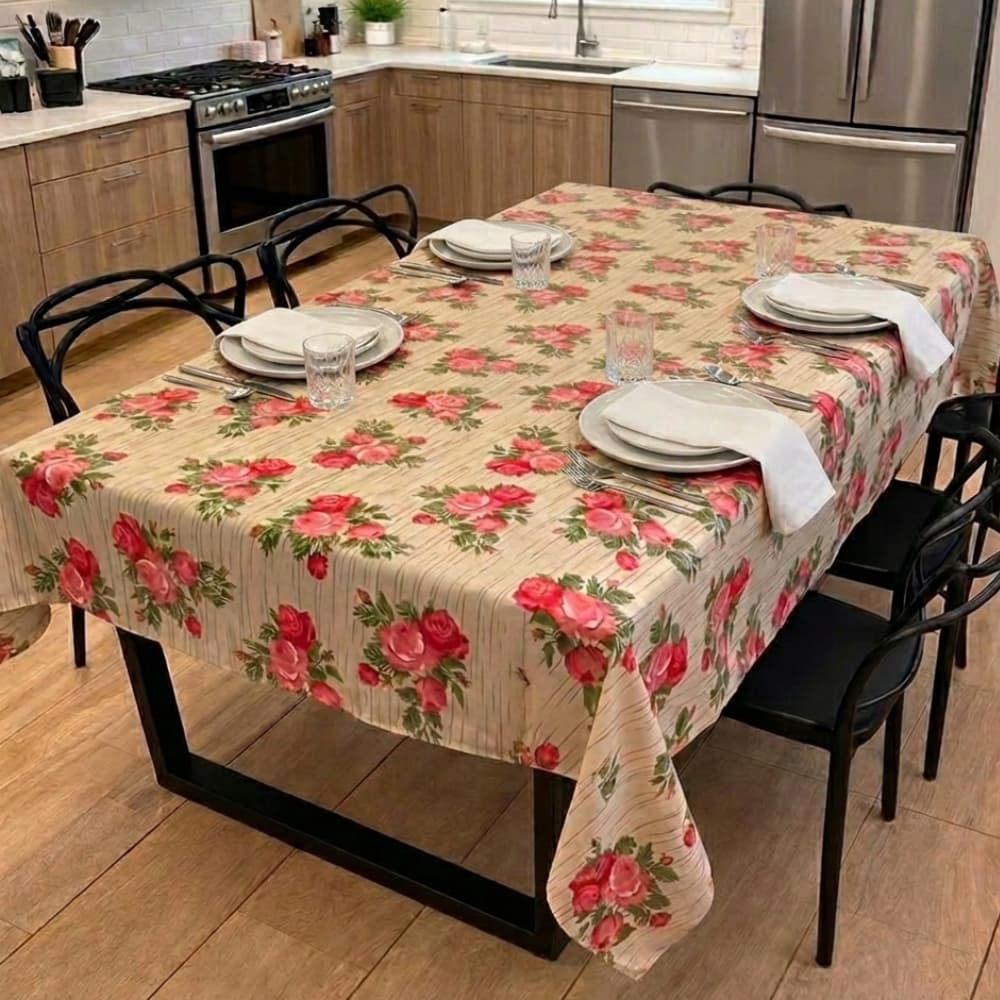 Toalha de Mesa Estampada Oxford Retangular 4 6 8 10 e 12 Lugares Cozinha Jantar Mesa Posta