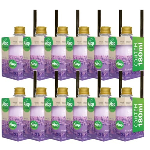 CAIXA com 12 Aromatizadores de Ambiente 180ml - LAVANDA