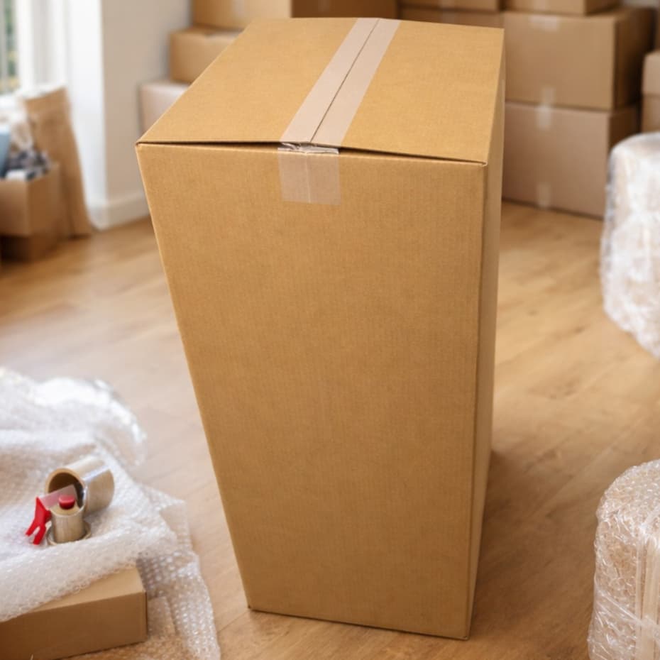 Kit 2 Caixa Papelão Grande Mudança 50x50x90 | Leve Mais em Menos Viagens Caixa Extra Grande Kraft |