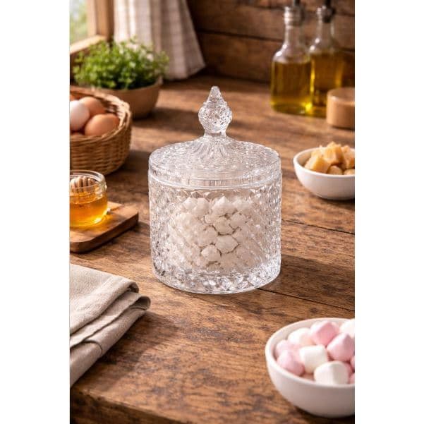 BOMBONIERE DE VIDRO MALDIVAS 580ML