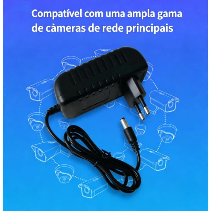 24w Fonte Carregador LED 12V 2A Bivolt 110-270V Adaptador Energia Universal Resistente para Luminárias