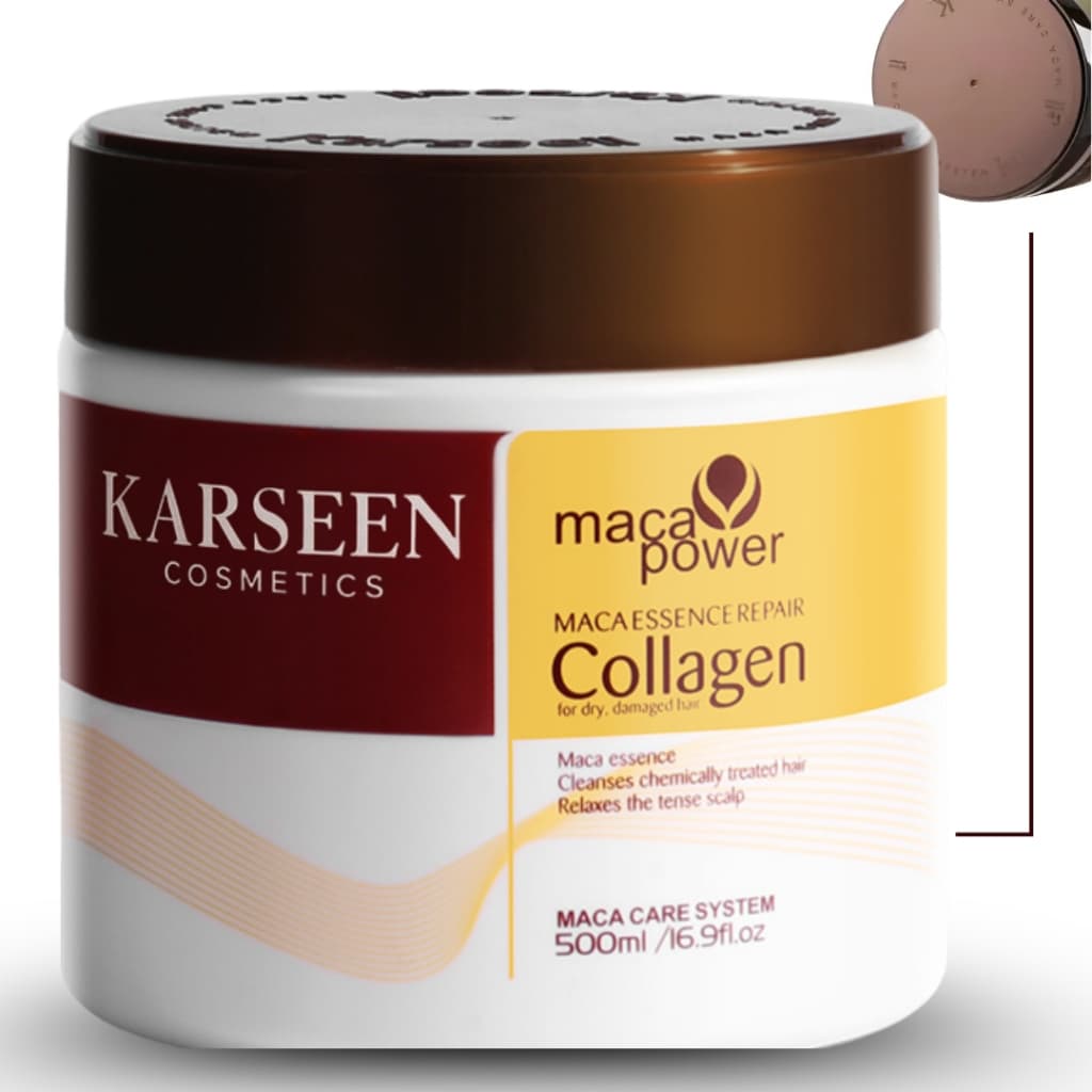 Karseen Collagen Tratamento Capilar 500g Mascara Maca Power Hidratação Poderosa 500g