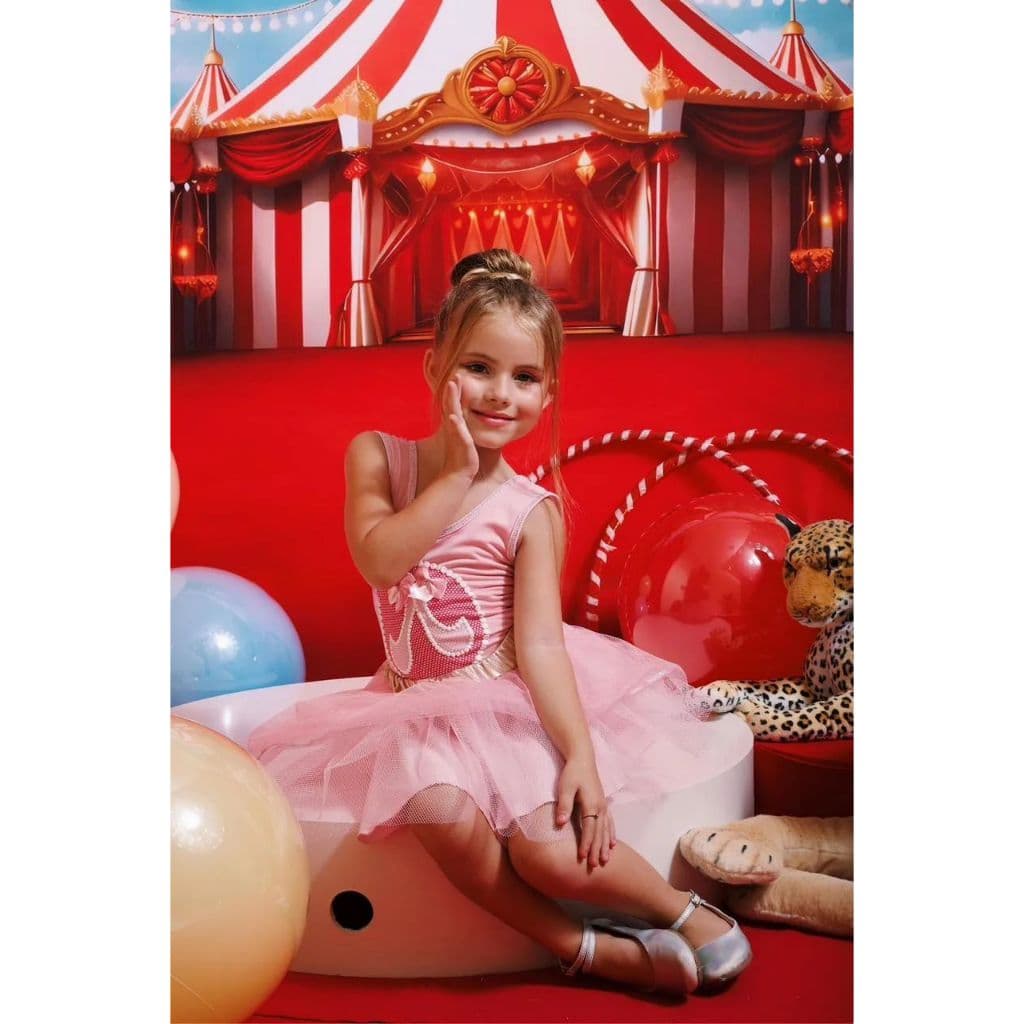 Fantasia Bailarina Infantil Body Collant Saia Tule Balé Festa Apresentação Carnaval