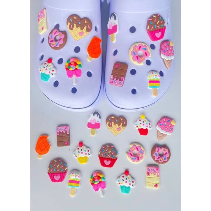Kit Pins/Bottons Emborrachados Para Babuche - Doces Sortidos