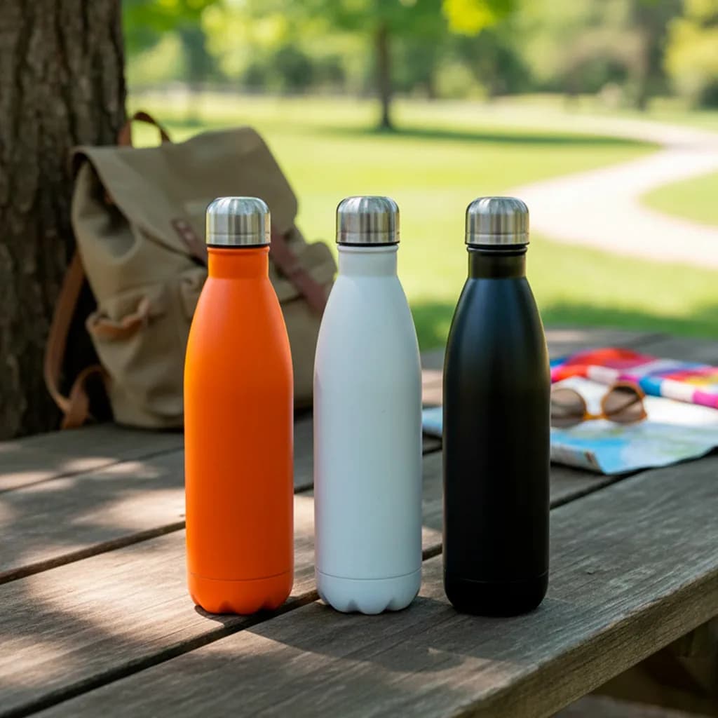 Kit 20 Garrafas Inox 750ml Personalizadas Para Empresas