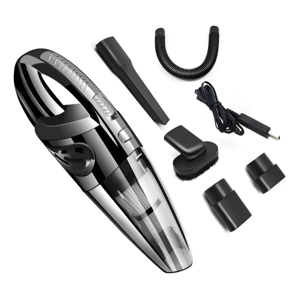 Aspirador de Pó Portátil Sem Fio USB – Recarregável p/ Carro e Sofá