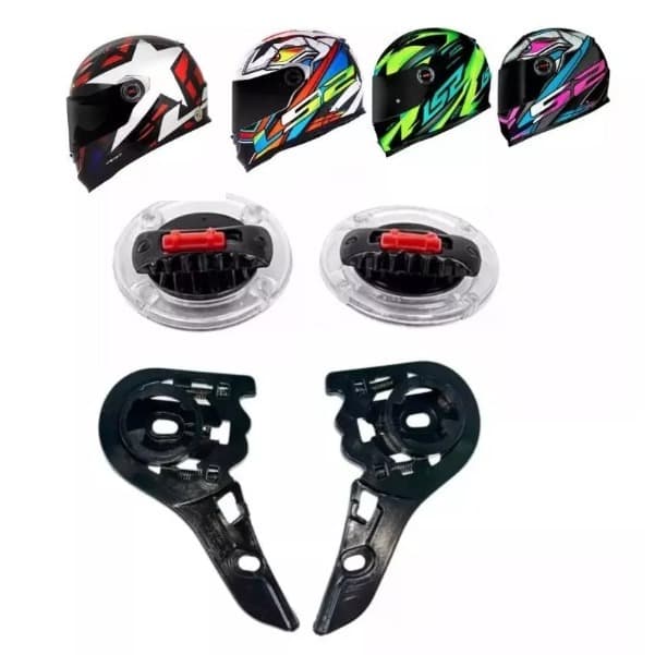 KIT REPARO PARA CAPACETE LS2FF 358/FW3GT ( TRANSPARENTE COMPLETO)