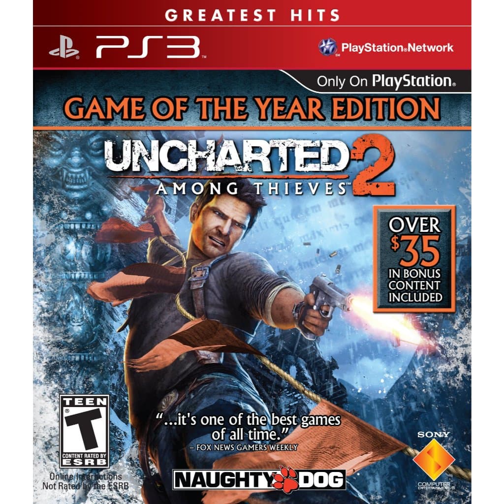 Uncharted 2: Among Thieves – PS3 GOTY – Lacrado (Envelope) USA