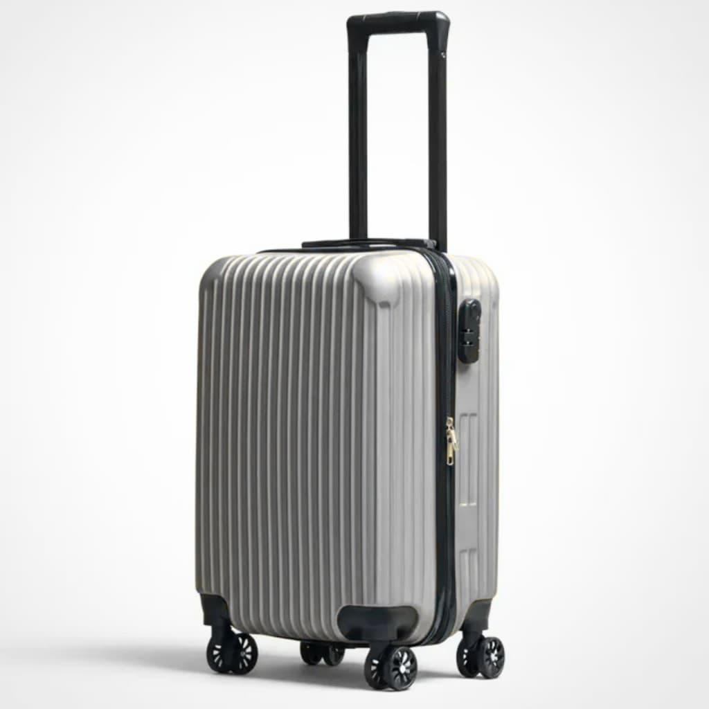 Mala de viagem 10kg pequena mala de bordo para aviao em abs rodinha reforçada padrao anac 55x25x35