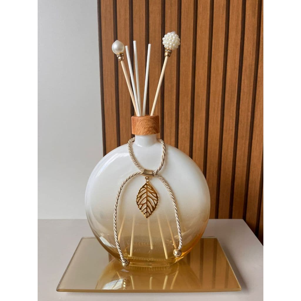 Kit Aromatizador de Ambiente em vidro 550ml elegante ideal para decoração de casa, ambiente banheiro